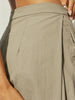 Women's Cargo Pants Solid Color Causal Fall Baggy Leg Barrel Track Pants with Pockets