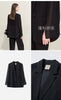 Women's Coat Autumn Autumn Turned Over Collar Color-block Spliced Fabric Casual Loose Blazers For Woman 12641083