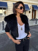 Knit Fluffy Cardigan Sweater Women's Ribbed Long Sleeve V-Neck Fluffy Elegant jacket Coat Female Knitwear Cardigan