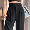 Female High Waisted Wide Leg Pants Spring Women Concise Suit Trousers Lady Chic Korean Designer Solid Color Slacks