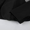 French Elegant Retro Stand Up Collar Black Suit Elegant Commuting Puff Sleeves Jacket for Women