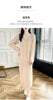 100% Merino Wool Women Long Dress Sweater V-Neck Pullover Long Dress Versatile Cashmere Knitwear Bottoming Clothing