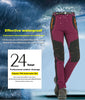 Women Winter Fleece Pants Warm Waterproof Hiking Pants Outdoor Camping Climbing Skiing Soft Shell Windproof Rain Trousers