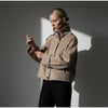 Women Stand Collar Spring Woolen Coats Single Breasted Loose Female Long Sleeve Jacket Office Lady Street Short Coat