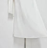 High Neck Cape Sleeve Slim-Fit Maxi Dress Pearl Trim Solid Color Floor Length Modest Abaya Style Formal Occasion Women