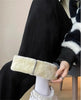 Winter Warm Thicken Lambwool Fluff Wide Leg Pants Women Korean Casual Snow Wear Pantalone Baggy Plush Fleece Spodnie