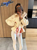 Elastic Drawstring Waist Jackets Women Casual Stand Collar Long Sleeves Cropped Trench Outerwear Lady Autumn Daily Windbreaker