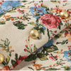 Women Cropped Floral Print Jacket Stand Collar Long Sleeve Button Front Pockets Vintage Loose Short Coat Autumn Chic Blazer