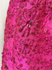 High Street Designer Stylish Dress Women's Beaded Floral Jacquard Trimmed Dress