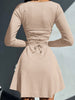 Women Spring Autumn Long Sleeve Knitted Streetwear Bodycon Short Mini Dress Items For Business