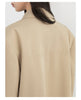 Women Blazers Solid Loose Double-breasted Wide Shoulder Office Ladies Suit Jacket Oversized Coat Spring Autumn