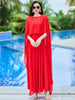 Women Long Sleeve Dress White Chiffon Spring Vintage Casual Maxi Dresses For Elegant Prom Clothes