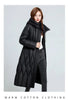 Long Winter Over-The-Knee Overcoat Parka Down Cotton-Padded Jacket Women's Plus Size 100 KG Slim Cotton-Padded Jacket