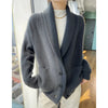 100% Wool Ladies Winter Sweater Thickening Cardigan Ladies V-neck Long Sleeve Jacket And Knitted Women Knit Cardigan Sweater