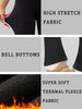 Fleece Lined Pants for Women - High Waisted Soft Flare Leggings with Tummy Control Design