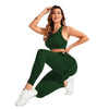2-Piece Suit, Women's Yoga Suit, Beautiful Back High Waist Trousers Combination, Seamless Elastic Ideal Gym Clothing