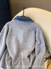 High-Quality Korean Denim Shirt Collar Stitching Fake Two-piece Sweater Women Cardigan Chic Knitted Coat Female Tops