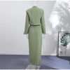 Elegant Commute Women's Long Skirt Suit Stand Neck Full Sleeve Slim Cropped Blazer Jacket Split Skirts Lady Solid Outfits