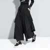 Style Extra Layers Design Woman Pants Black Loose All-match Wide Legs Pants Casual Streetwear Hurajuku Trousers Ladies