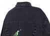 Denim Shirt Women's Spring Autumn Washed Loose Street Print Jacket and Coat