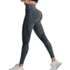 Women High Waist Seamless Yoga Pants Letter Sand Washed Hip Lifting Tight Waist Exercise Outdoor Sports Leggings