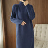 Women's Knit Sweater Dress Loose Knitted One-piece Dresses For Women Autumn Winter With Midi Korean
