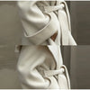 Elegant Shawl Collar Lace Up Long Woolen Coat Women Full Sleeve Belt Lapel Thick Overcoat Autumn Winter Lady Chic Outwear