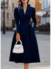 Casual Long Sleeve Maxi Dress Women Autumn Winter Party A-line Slim Dresses Elgant Vestidos