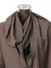 Solid Irregular Scarf Elegant Blazer Women Lapel Long Sleeve Loose Fit Jacket Tide Spring Autumn 1DZ0018