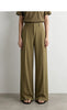 Wide Pants Woman Autumn Pleated Breathable Casual Trousers Loose Versatile Middle-aged Women's Clothing 12623019