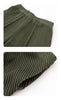 Simple Women's Two Piece Set Dragon Scale Long Sleeve Notched Pleated Blazer And Elastic Waist Straight Pants 2DB4432