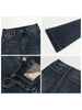 Women Jeans High Waisted Slightly Flared Slim Female Denim Pants Blue Ladies Trousers Autumn Winter