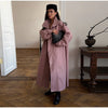 Women Solid Long Trench Coat Stand Collar Single Breasted Oversized Loose Sleeve Straight Coat Autumn Winter Casual Outfits
