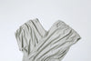 Irregular Hollow Dress Women Ruched Diagonal Collar Shorts Sleeve Waistless Slits Street Elegant Long Bodycon