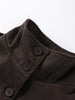 Solid Faux Woolen Maxi Coats Women Waist-cinching Single-breasted Shoulder Pad Lapel Overcoats Ladies Winter Streetwear