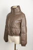Winter Parka Coat Women's Jacket Thick Warm Women Black PU Leather Coats Women Elegant Zipper Faux Leather Jackets Tops