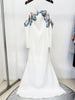 High Street Designer Vestido Women's Slash Neck Off The Shoulders Beaded Long Maxi Dress