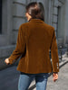 Women's Gold Velvet Blazer, Office Lady Spring Autumn Foreign Atmosphere, Red Blazers Suit, OL Professional Wear
