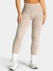 Histello Women Fitness Leggings High Waist Leopard Print Seamless Tummy Sculpt Butt Lift Stretch Slim Gym Jogging Sports Pants