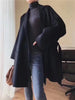 Winter Casual Adjustable Waist Wool Coat Women Water Ripples Woolen Coat Jackets Female Autumn Camel Coat Commuting