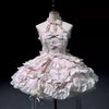 Lovely Kawaii Slash Neck Slim Lolita Dress Women Sweet Design Bow Off Shoulder Sling Dresses Elegant Cute Pretty Clothing