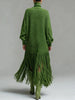 Spring Sexy Turtleneck Tassel Knitted Dress Woman Casual Solid Ribbed Loose Maxi Dress Autumn Long Sleeve Pocket Party Dress
