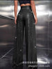 Women's Solid Color Wide-leg Pants Casual Elegant Black Sequins Holiday For Women Long Pant Womens Clothing