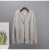 Imitation Mink Cardigan For Women Autumn Thick Knitted Jackets Yellow Oversize Cardigans Ladies Black Women Knitted Coat Velvet
