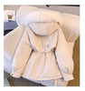 Detachable Pai Overcomes Women's Winter Casual Down Cotton Thicken Hooded Coat Female loose Warm Wool Overcoat