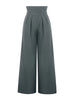 Women`s High Waist Wide Leg Pants Formal Office Wear Trousers Black/Grey Loose Fit S-xxl Spring-Autumn Daily Elegant Trousers
