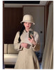 Winter Long Wool & Blends Coat for Women Chic Elegant Womans Clothing Skirted Woolen Overcoat