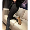 High Street Casual Women's High Waist Printed Bottom Pants Women Reflective Tight Elastic Outerwear Pants