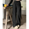 Women Loose Jeans Female High Waist Streetwear Designer Wide Leg Trousers Female Classic Gray Goth Straight Leg Pants