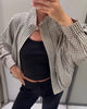 Women's Jacket Autumn Long Sleeve Loose Plaid Jacket for Women Casual Stylish Chic Personality Oversize Ladies Outwear